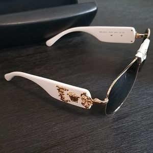 Versace sunglasses white and gold